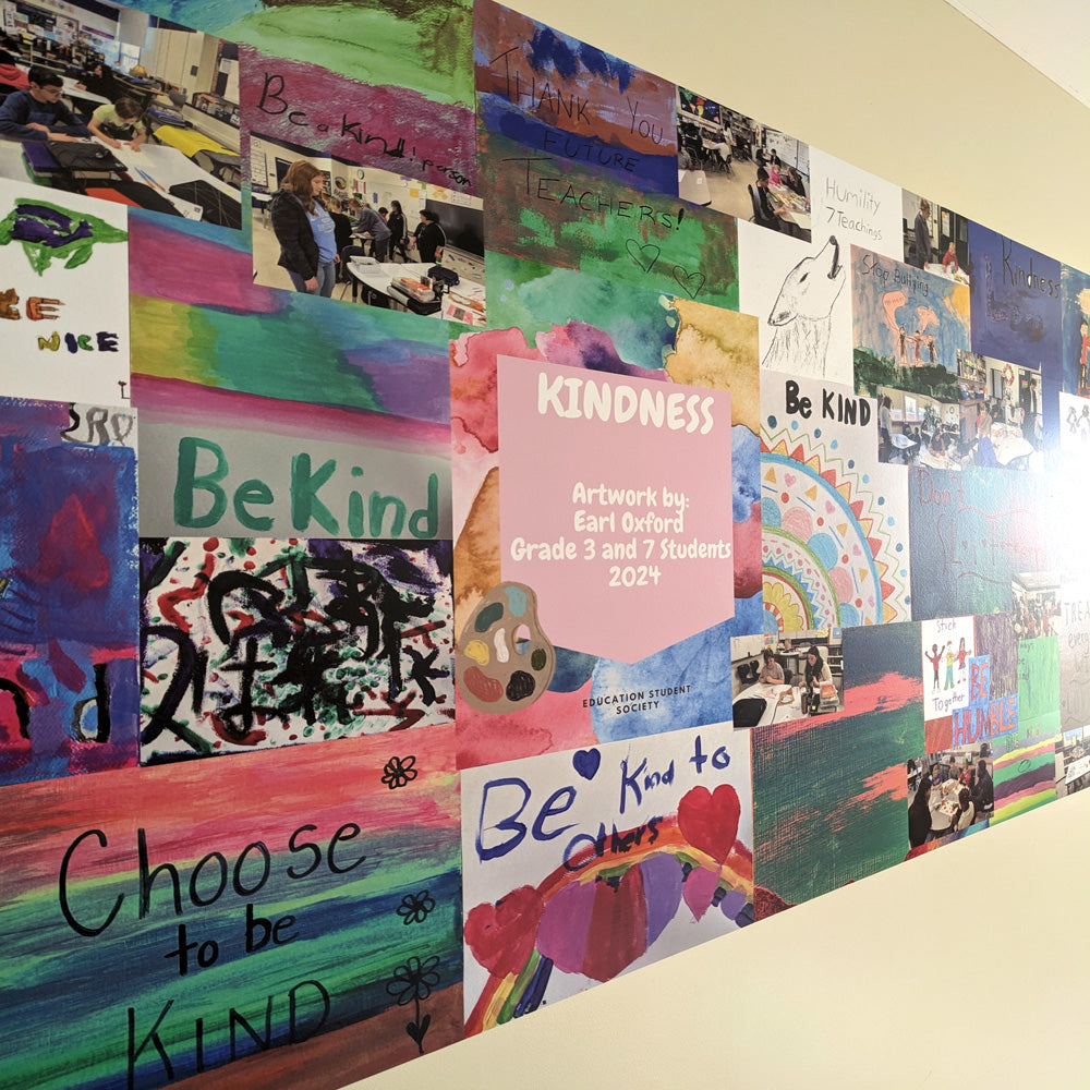 university school wall decal Winnipeg, wall mural, wall wrap, gallery wall decal, office wall decal install, custom wall decals, wall murals, removable wall decals, permanent wall decals, wall decals Winnipeg, wall decals Manitoba, wall decals fast