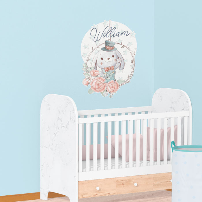 iqonic design winnipeg home decor removable wall decals for kids room cute rabbit boy